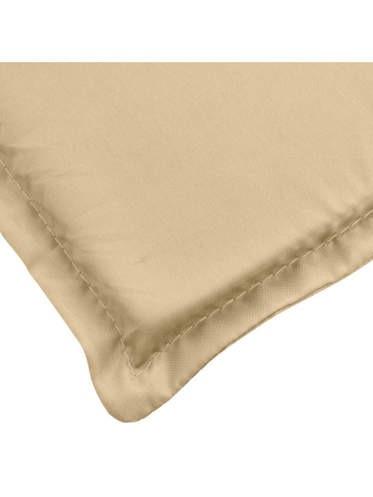 Poduška na zahradní lavici béžová melanž 150 x 50 x 7 cm textil
