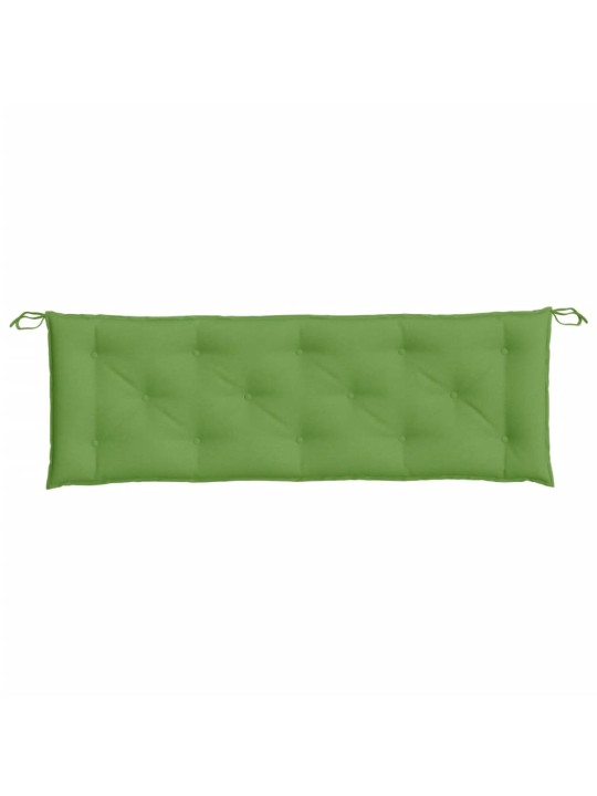 Poduška na zahradní lavici zelená melanž 150 x 50 x 7 cm textil