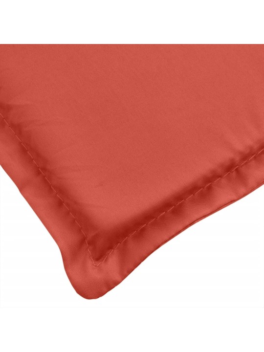 Poduška na zahradní lavici červená melanž 150x50x7 cm textil