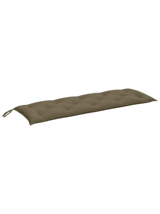 Poduška na zahradní lavici taupe melanž 150 x 50 x 7 cm textil