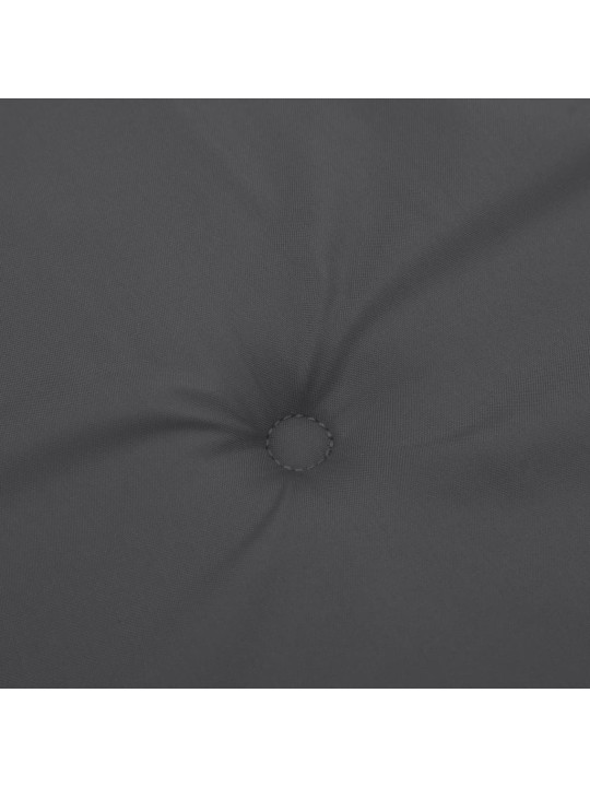 Poduška na zahradní lavici antracitová melanž 200x50x7cm textil