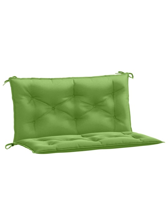 Podušky na zahradní lavici 2 ks zelená melanž 100x50x7cm textil