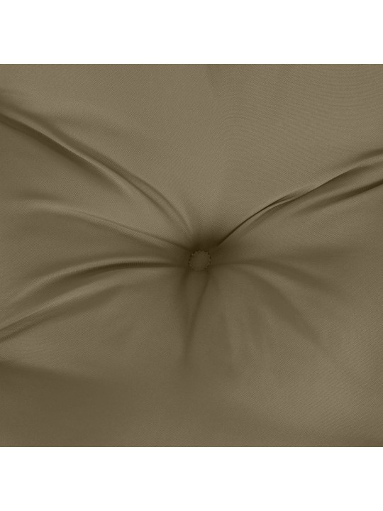 Podušky na zahradní lavici 2 ks taupe melanž 100x50x7 cm textil