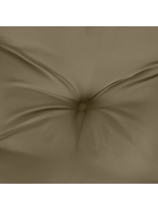 Podušky na zahradní lavici 2 ks taupe melanž 100x50x7 cm textil