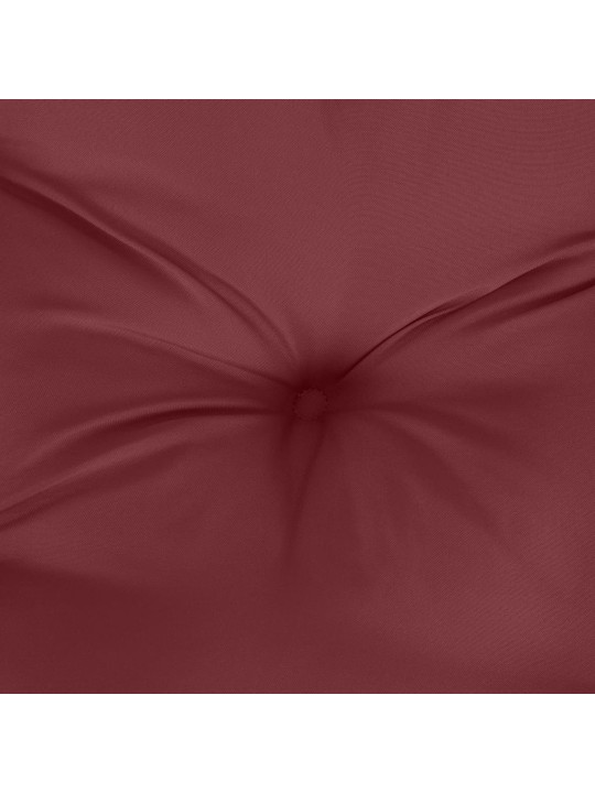 Podušky na zahradní lavici 2 ks vínová melanž 100x50x7cm textil