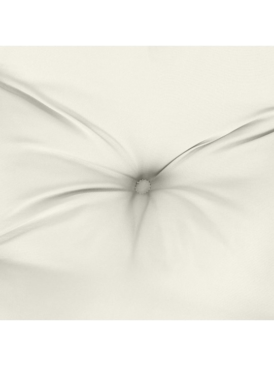 Podušky na zahradní lavici 2 ks krémová melanž 120 x 50 x 7 cm
