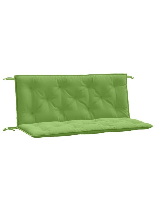 Podušky na zahradní lavici 2 ks zelená melanž 120x50x7cm textil