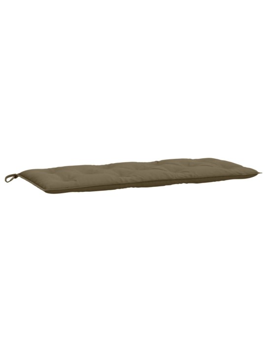 Podušky na zahradní lavici 2 ks taupe melanž 120x50x7 cm textil