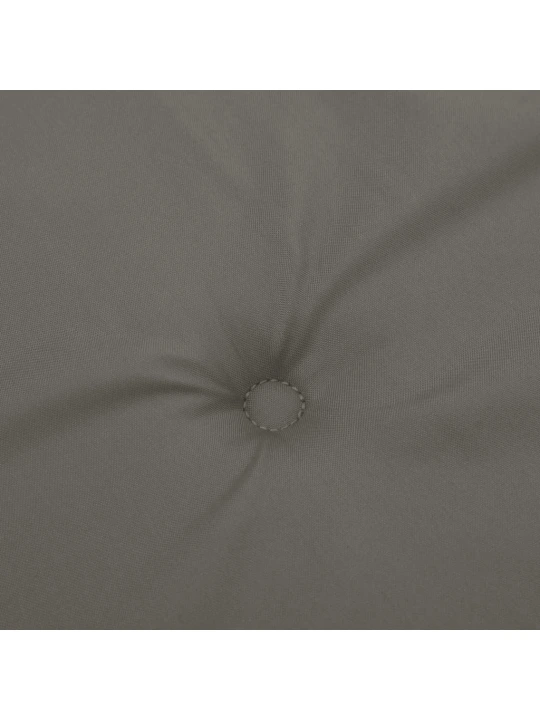 Podušky na zahradní lavici 2 ks tmavě šedá melanž 180x50x7 cm