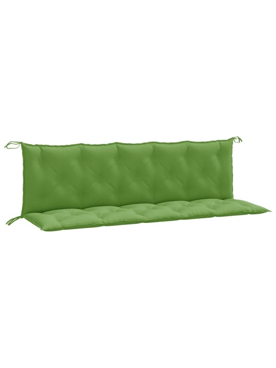 Podušky na zahradní lavici 2 ks zelená melanž 180x50x7cm textil