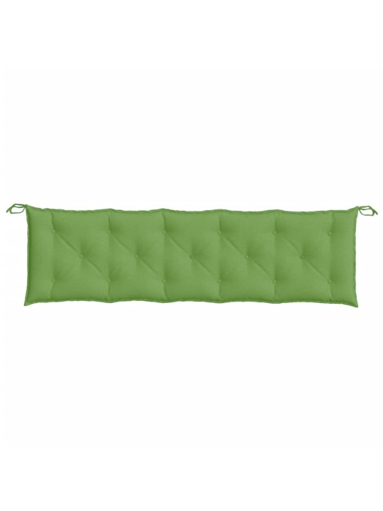 Podušky na zahradní lavici 2 ks zelená melanž 180x50x7cm textil