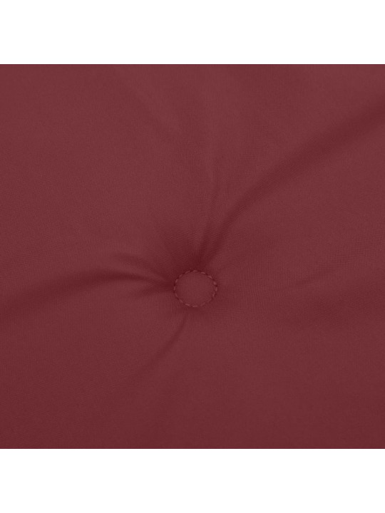 Podušky na zahradní lavici 2 ks vínová melanž 180x50x7cm textil