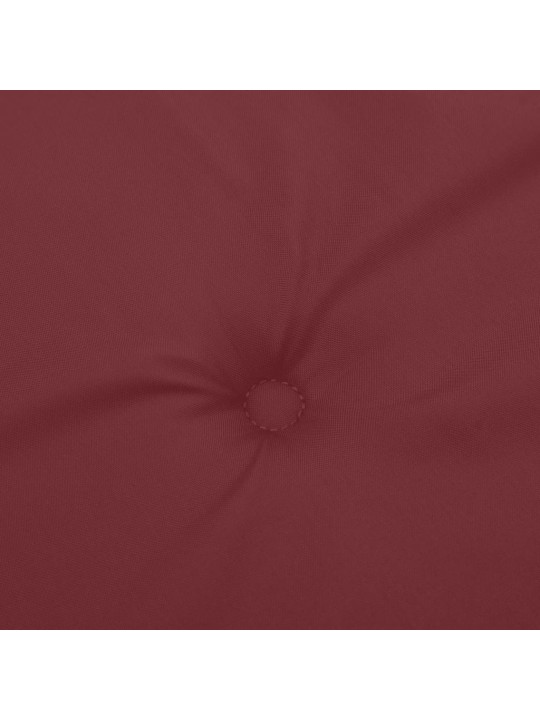 Podušky na zahradní lavici 2 ks vínová melanž 200x50x7cm textil
