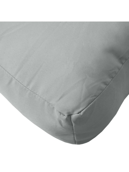 Podušky na palety 2 ks světle šedá melanž textil