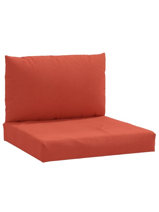Podušky na palety 2 ks červená melanž textil