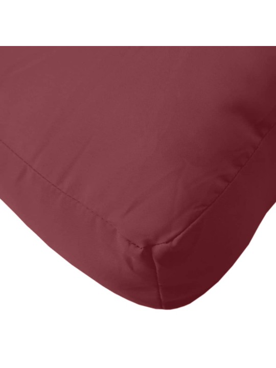 Podušky na palety 2 ks vínová melanž textil