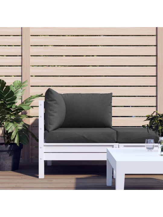 Podušky na palety 3 ks antracitová melanž textil