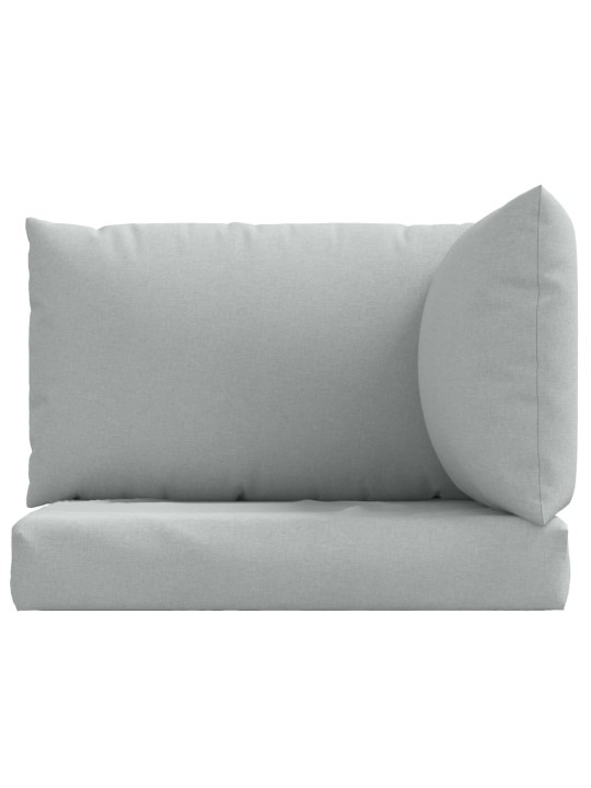 Podušky na palety 3 ks světle šedá melanž textil