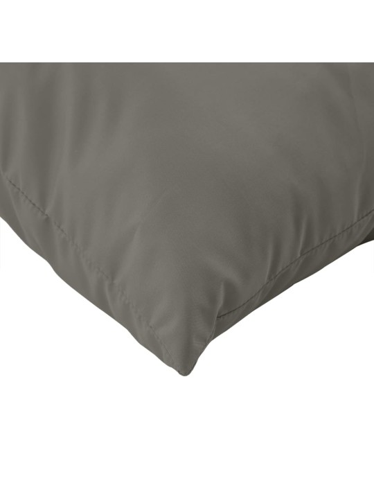 Podušky na palety 3 ks tmavě šedá melanž textil