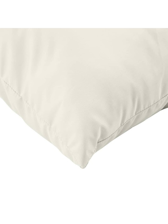 Podušky na palety 3 ks krémová melanž textil