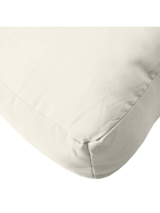 Podušky na palety 3 ks krémová melanž textil