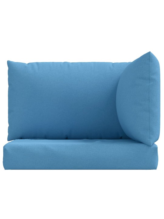 Podušky na palety 3 ks modrá melanž textil