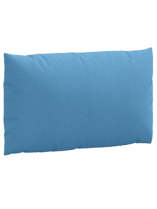 Podušky na palety 3 ks modrá melanž textil