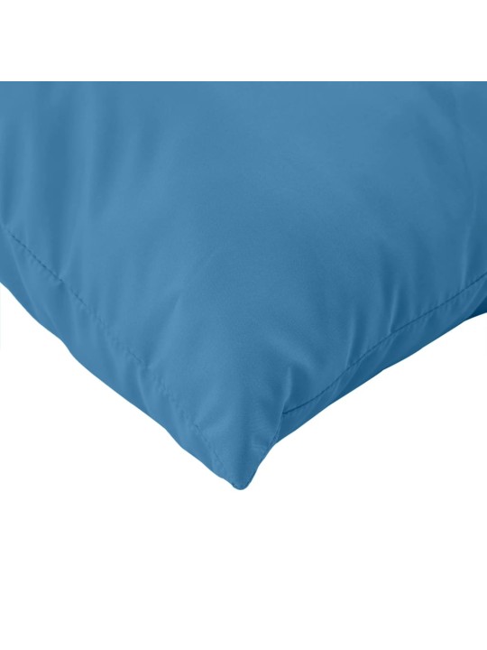 Podušky na palety 3 ks modrá melanž textil