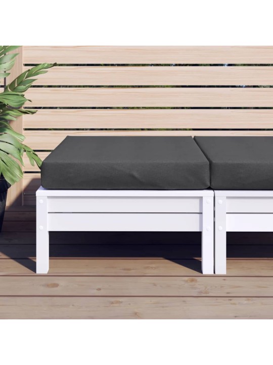 Poduška na palety antracitová melanž 60x60x9,5 cm textil