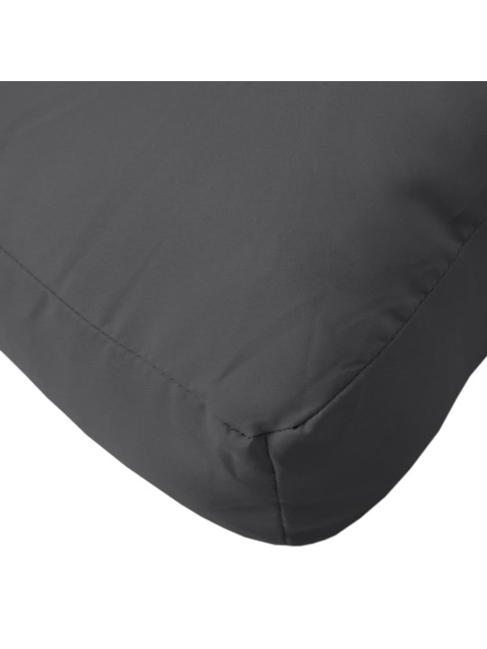 Poduška na palety antracitová melanž 60x60x9,5 cm textil