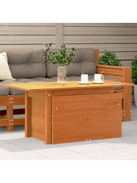 Zahradní stůl voskově hnědý 100x50x75 cm masivní borové dřevo