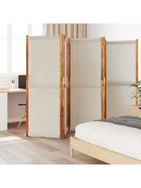 5dílný paraván světle šedý 350 x 180 cm