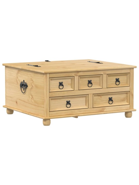 Úložný box Corona 90 x 78 x 45 cm masivní borové dřevo