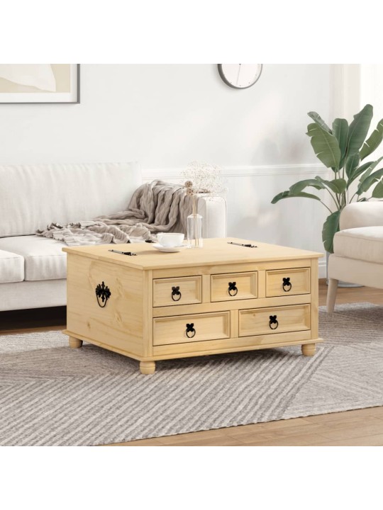 Úložný box Corona 90 x 78 x 45 cm masivní borové dřevo