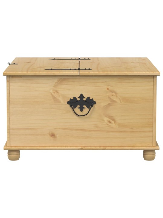 Úložný box Corona 90 x 78 x 45 cm masivní borové dřevo