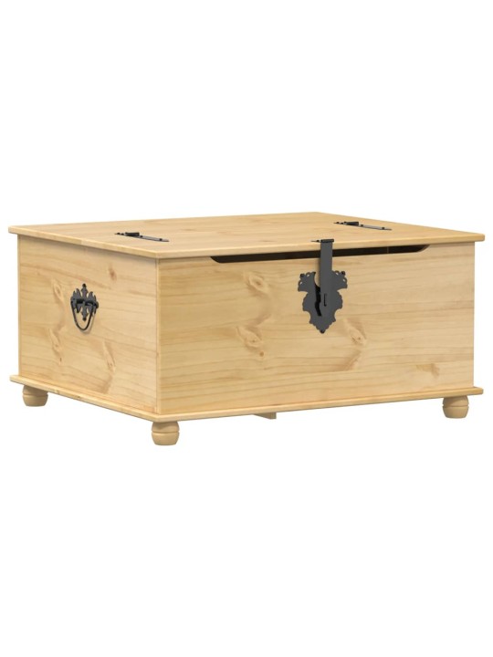 Úložný box Corona 90 x 78 x 45 cm masivní borové dřevo