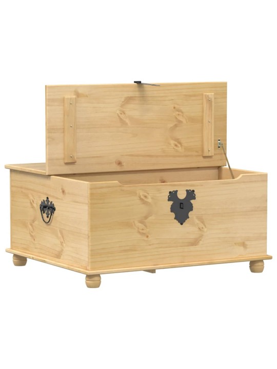 Úložný box Corona 90 x 78 x 45 cm masivní borové dřevo