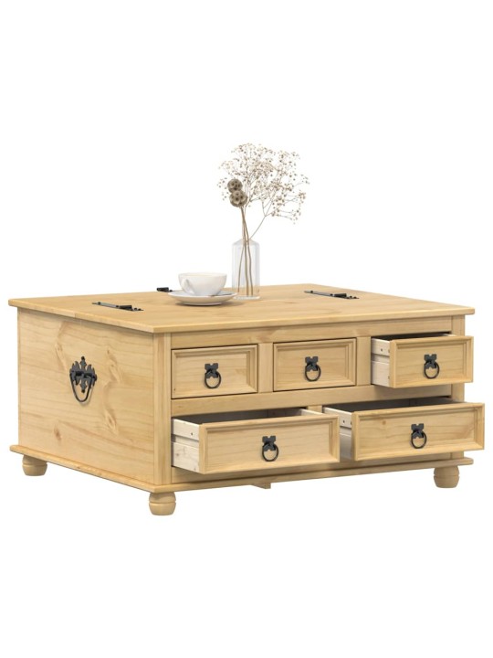 Úložný box Corona 90 x 78 x 45 cm masivní borové dřevo