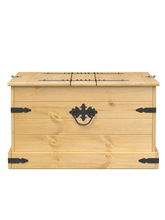 Úložný box Corona 78 x 78 x 45 cm masivní borové dřevo