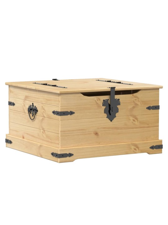 Úložný box Corona 78 x 78 x 45 cm masivní borové dřevo