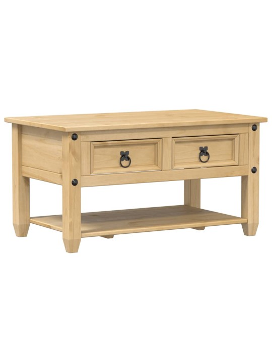 Konferenční stolek se zásuvkami corona 85x50x45 cm borové dřevo