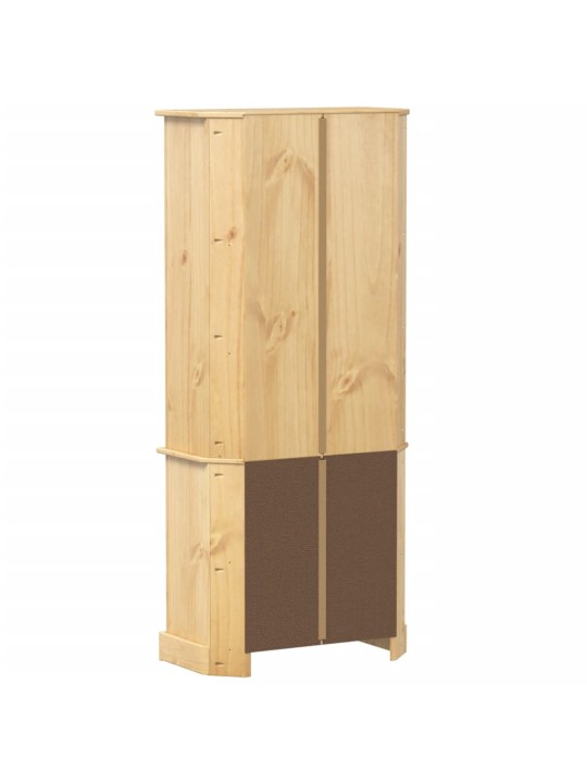 Skříň highboard Corona 74 x 38 x 170 cm masivní borové dřevo