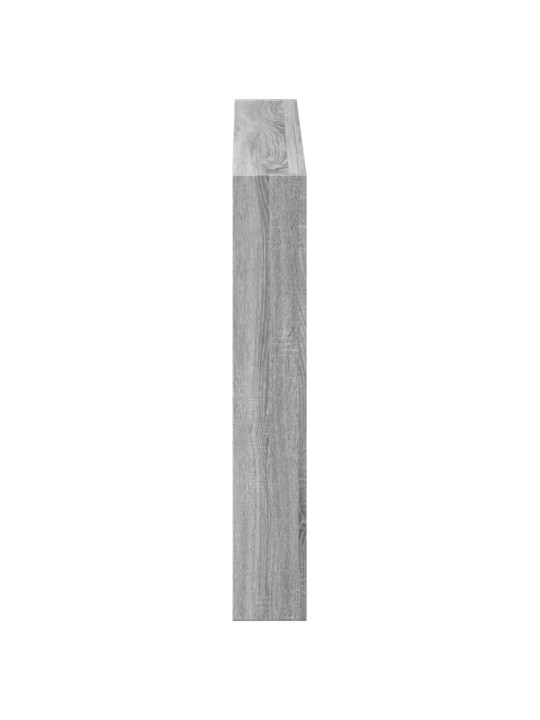 Čelo postele s úložným prostorem a led šedé sonoma 100x17x102cm