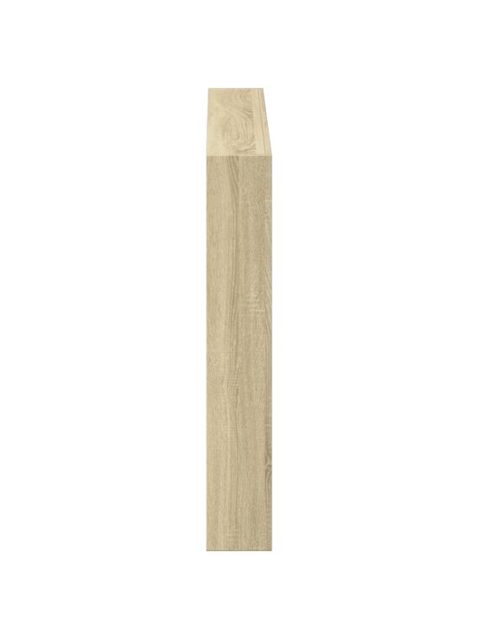 Čelo postele s úložným prostorem a LED dub sonoma 120x17x102 cm