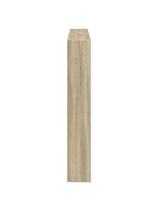 Čelo postele s úložným prostorem a led dub sonoma 140x17x102 cm