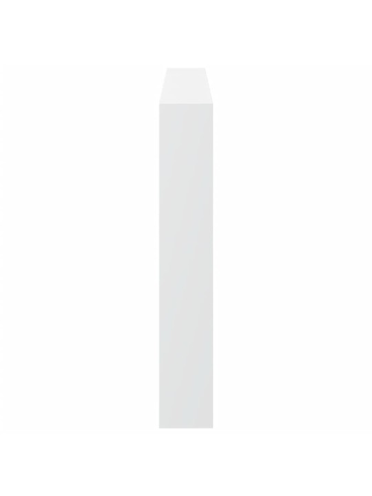 Čelo postele s úložným prostorem a led bílé 180 x 17 x 102 cm