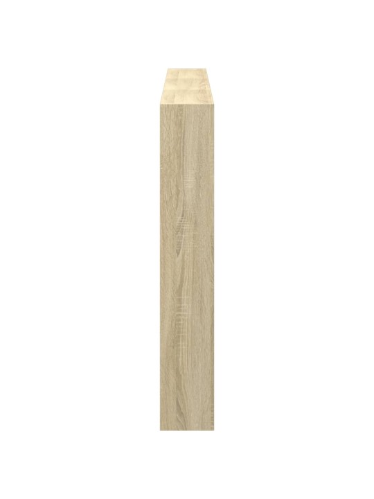 Čelo postele s úložným prostorem a led dub sonoma 180x17x102 cm