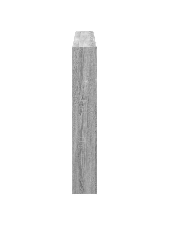 Čelo postele s úložným prostorem a led šedé sonoma 180x17x102cm