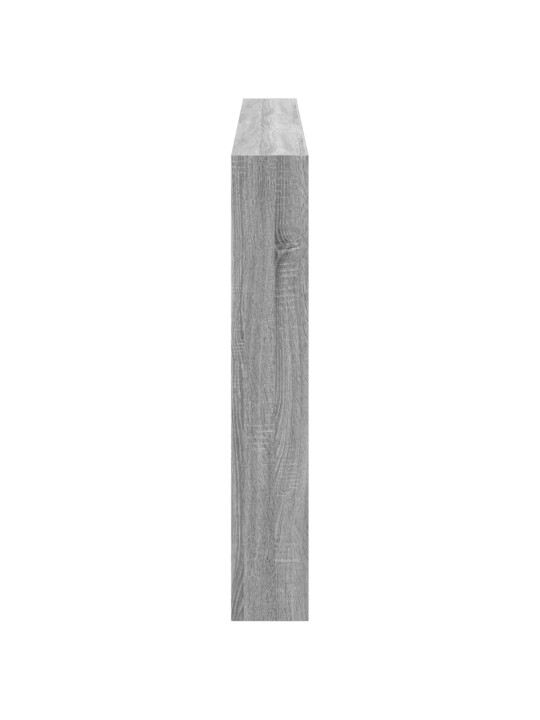 Čelo postele s úložným prostorem a led šedé sonoma 200x17x102cm