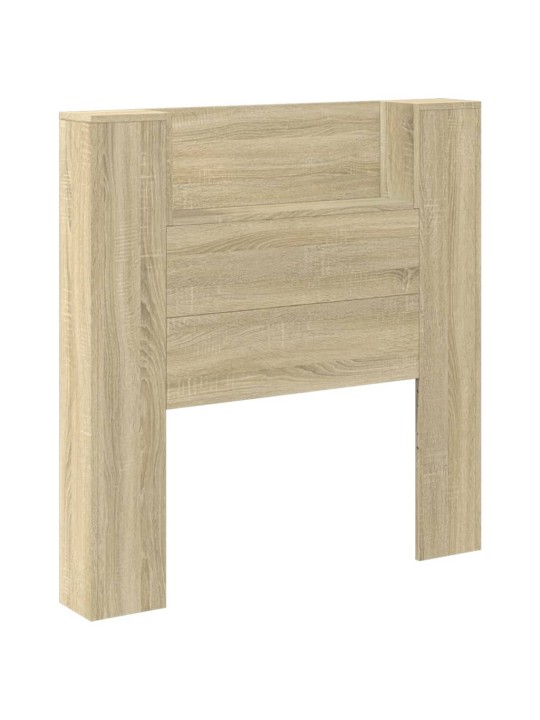 Čelo postele úložný prostor a LED dub sonoma 100x16,5x103,5 cm